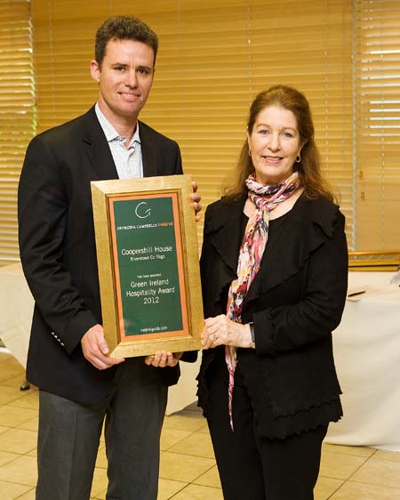 Green ireland Hospitality Award 2012 - Coopershill House Riverstown County Sligo ireland